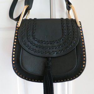 CHLOE HUDSON BLACK LEATHER  CROSSBODY BAG